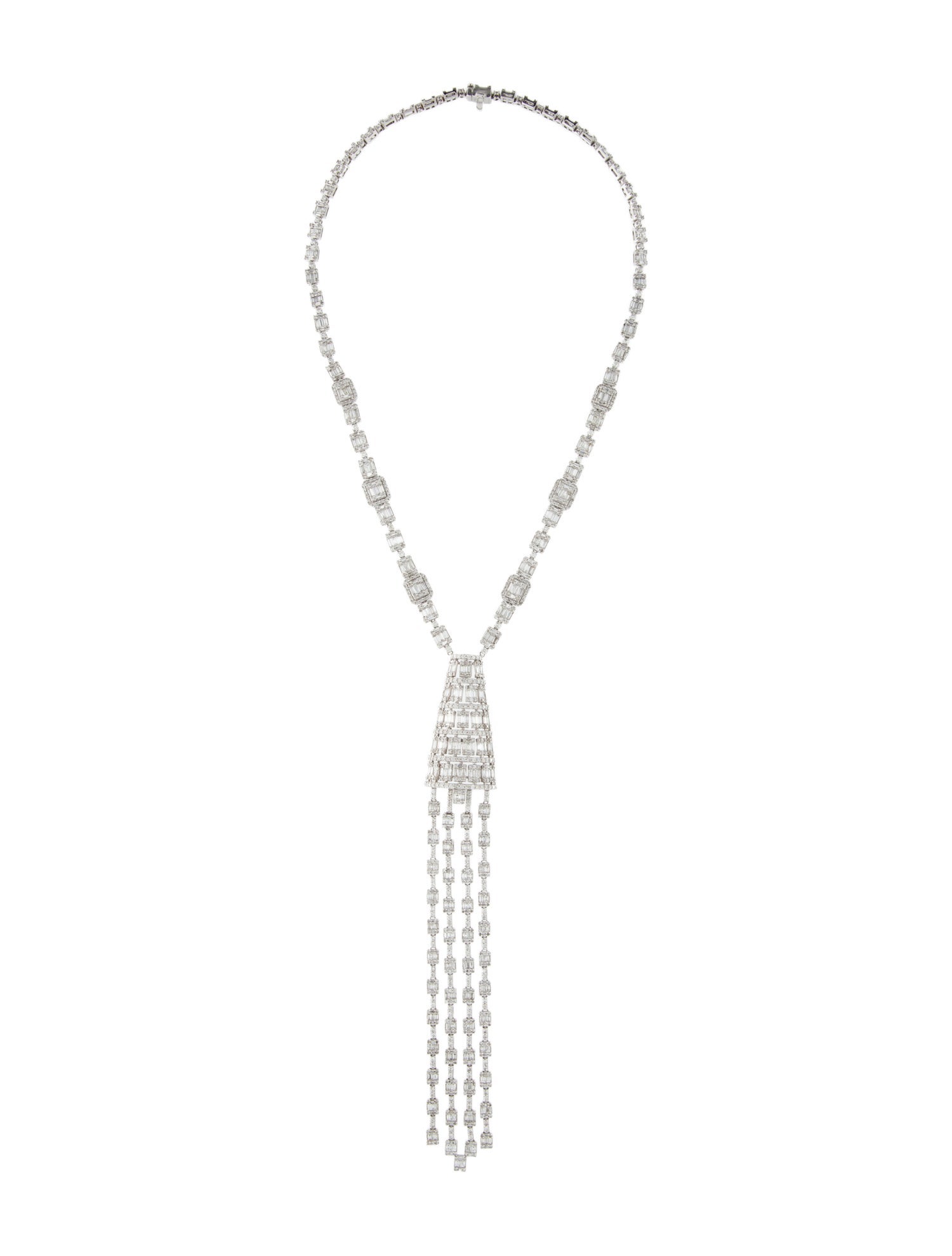 Necklace 14K 16.00ctw Diamond Lavalier