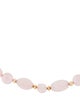 Necklace 14K Rose Quartz Bead Strand Necklace