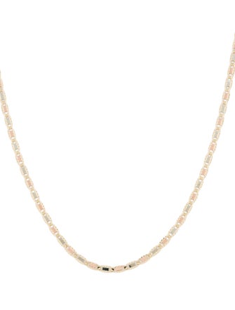 Necklace 14K Tri-Color Chain Necklace