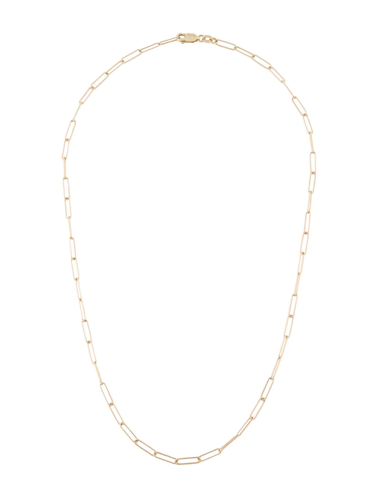 Necklace 14K Paperclip Chain Necklace