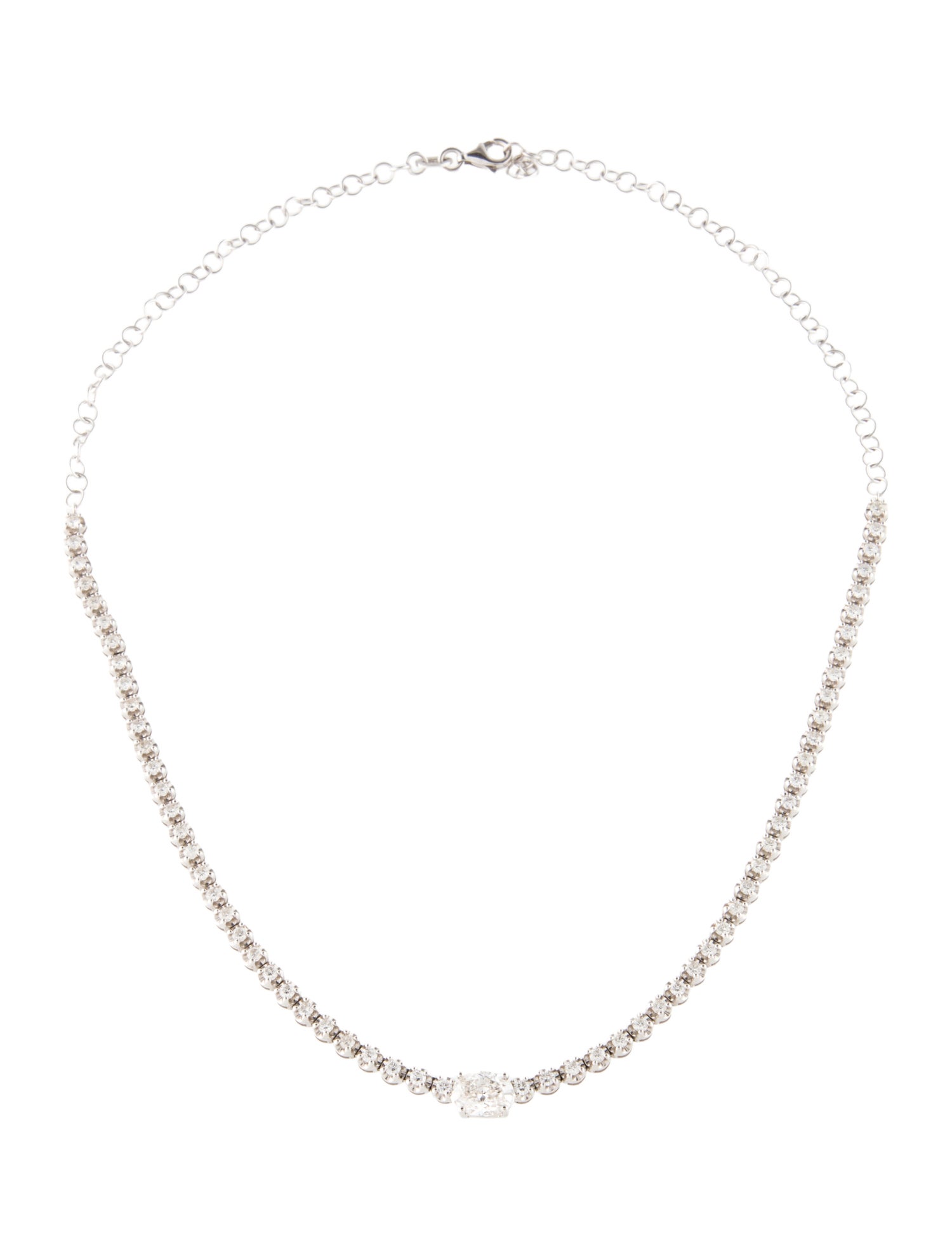 Necklace 14K 2.18ctw Diamond Tennis Necklace