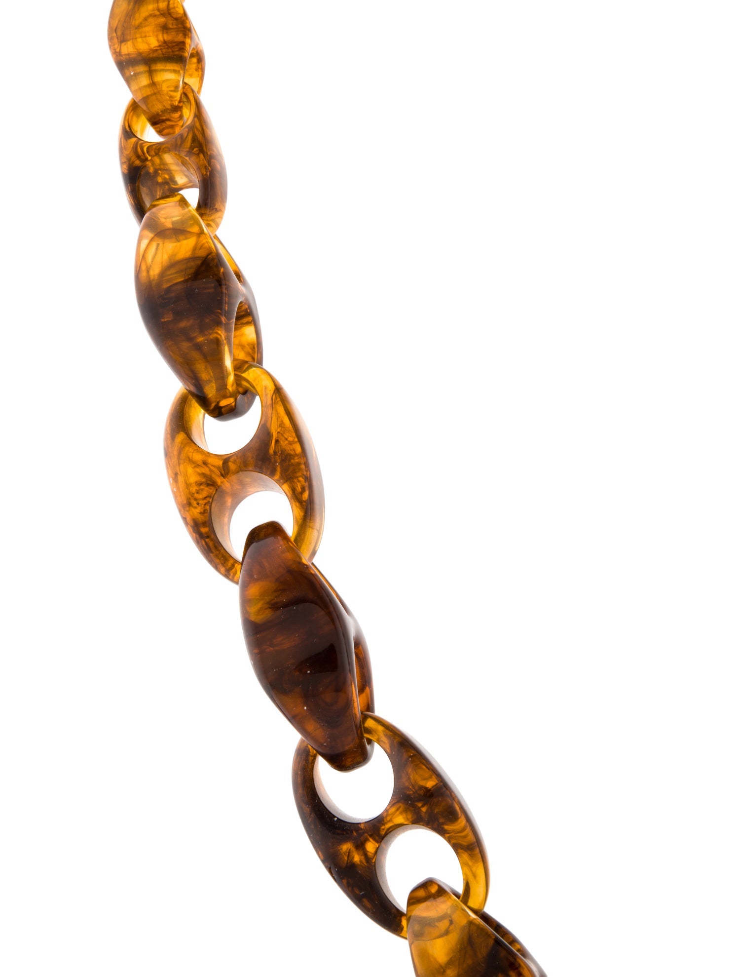 Necklace Vintage Acrylic Mariner Link Statement