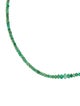 Necklace 18K Emerald Graduated Bead Strand Necklace
