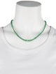 Necklace 18K Emerald Graduated Bead Strand Necklace