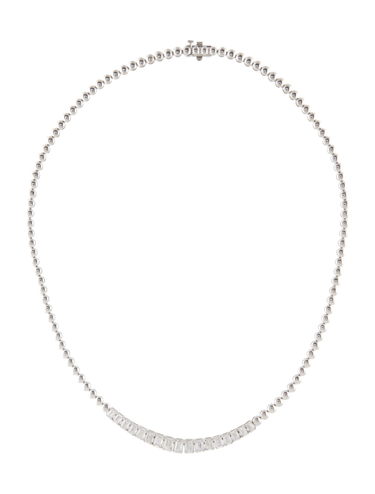 Necklace 14K 5.00ctw Lab-Grown Diamond Graduated Necklace