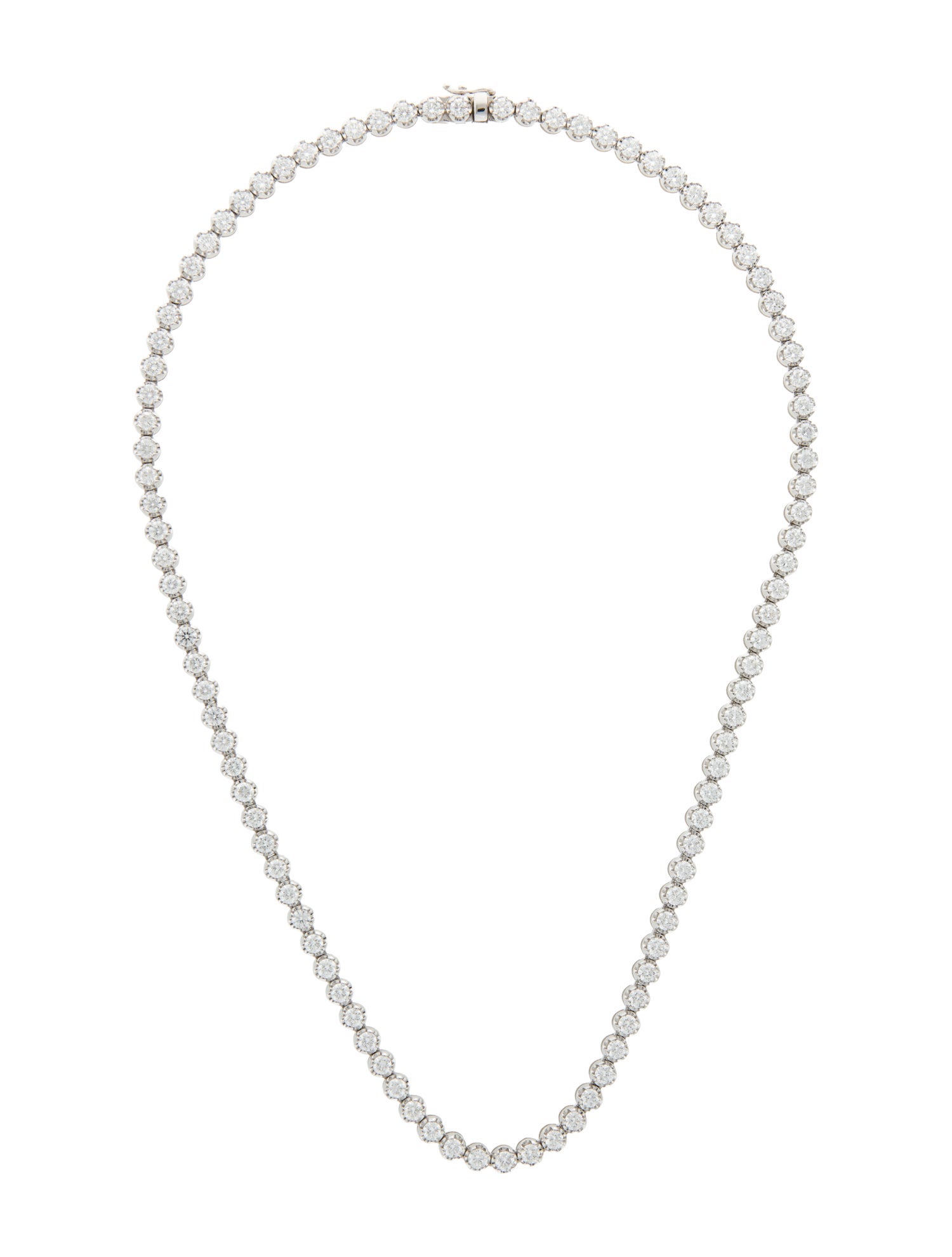 Necklace 14K 10.78ctw Lab-Grown Diamond Tennis Necklace