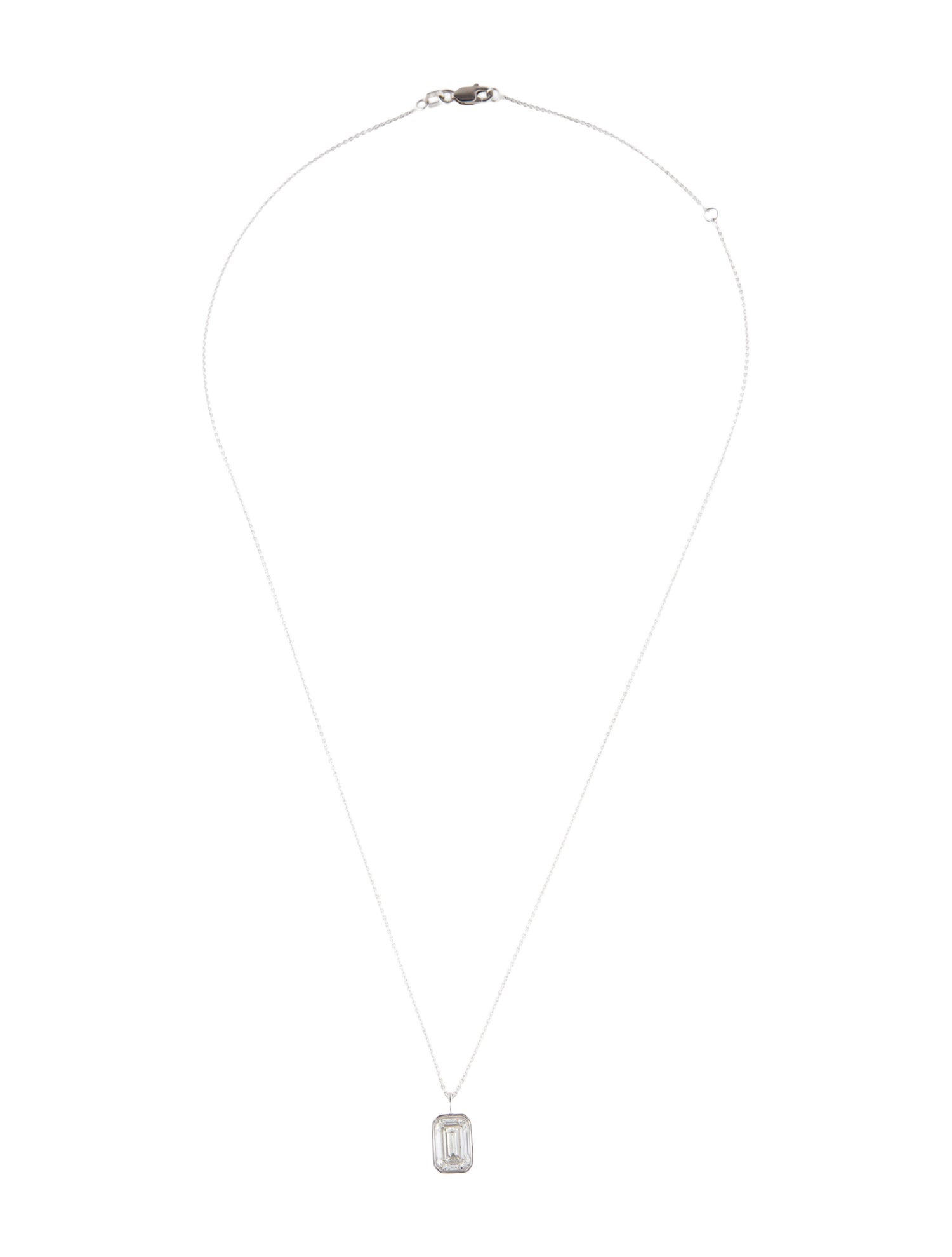 Necklace 14K 1.60ctw Lab-Grown Diamond Pendant Necklace