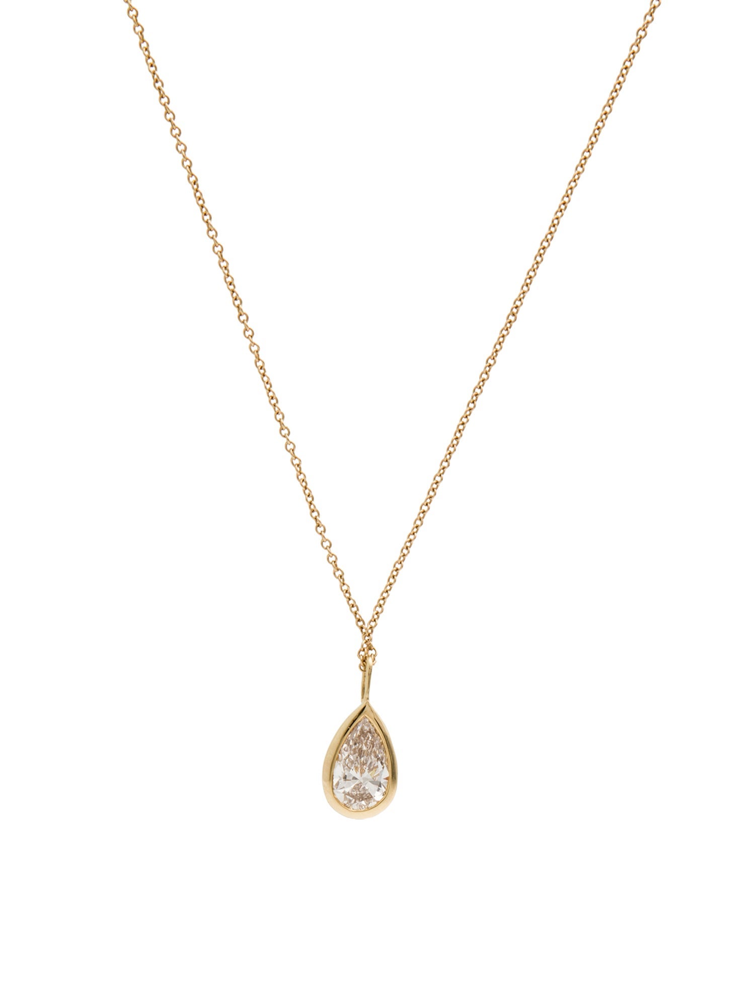 Necklace 14K 1.00ct Lab-Grown Diamond Pendant
