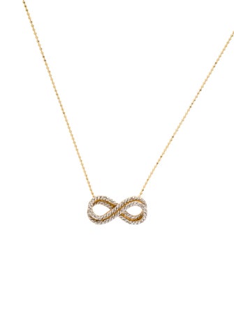 Necklace Diamond Infinity Pendant Necklace