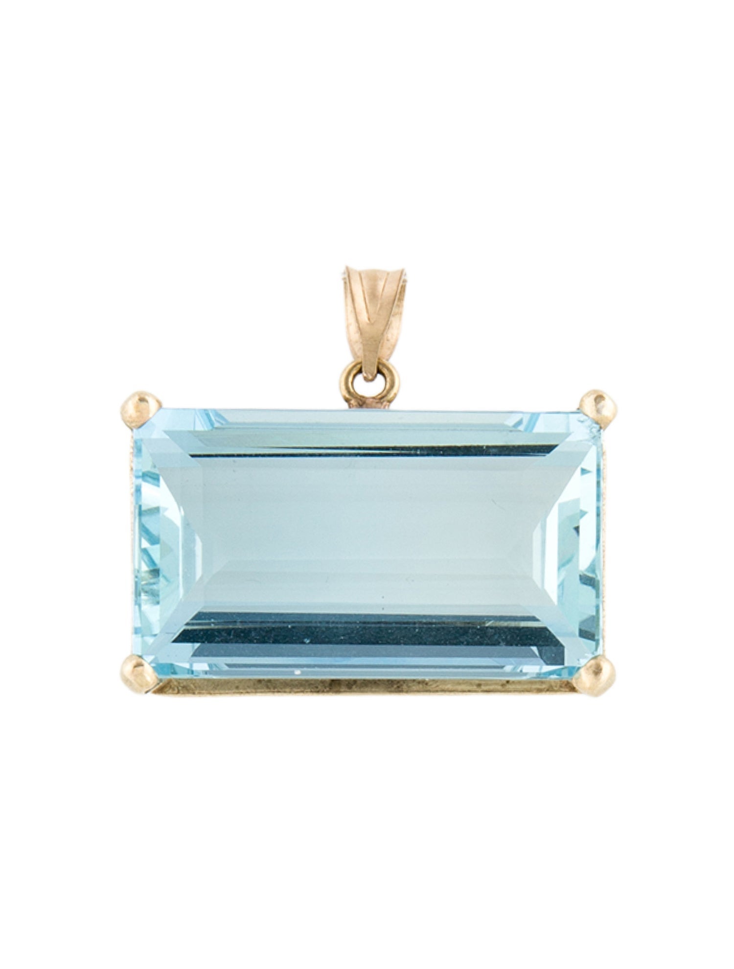 Necklace 14K 25.90ct Aquamarine Pendant