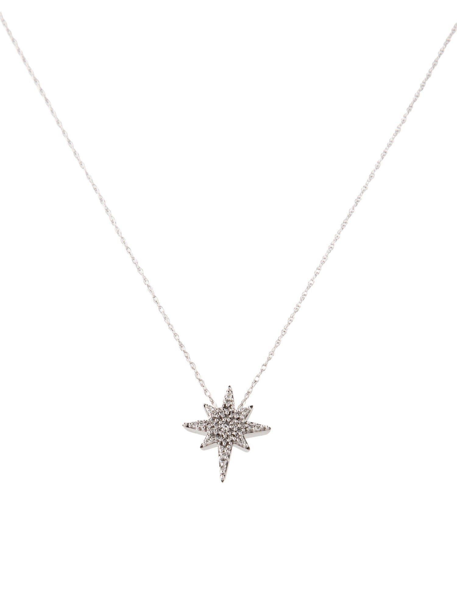 Necklace 10K Diamond 'North Star' Pendant Necklace