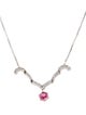 Necklace 14K Tourmaline & Diamond Convertible Pendant Necklace