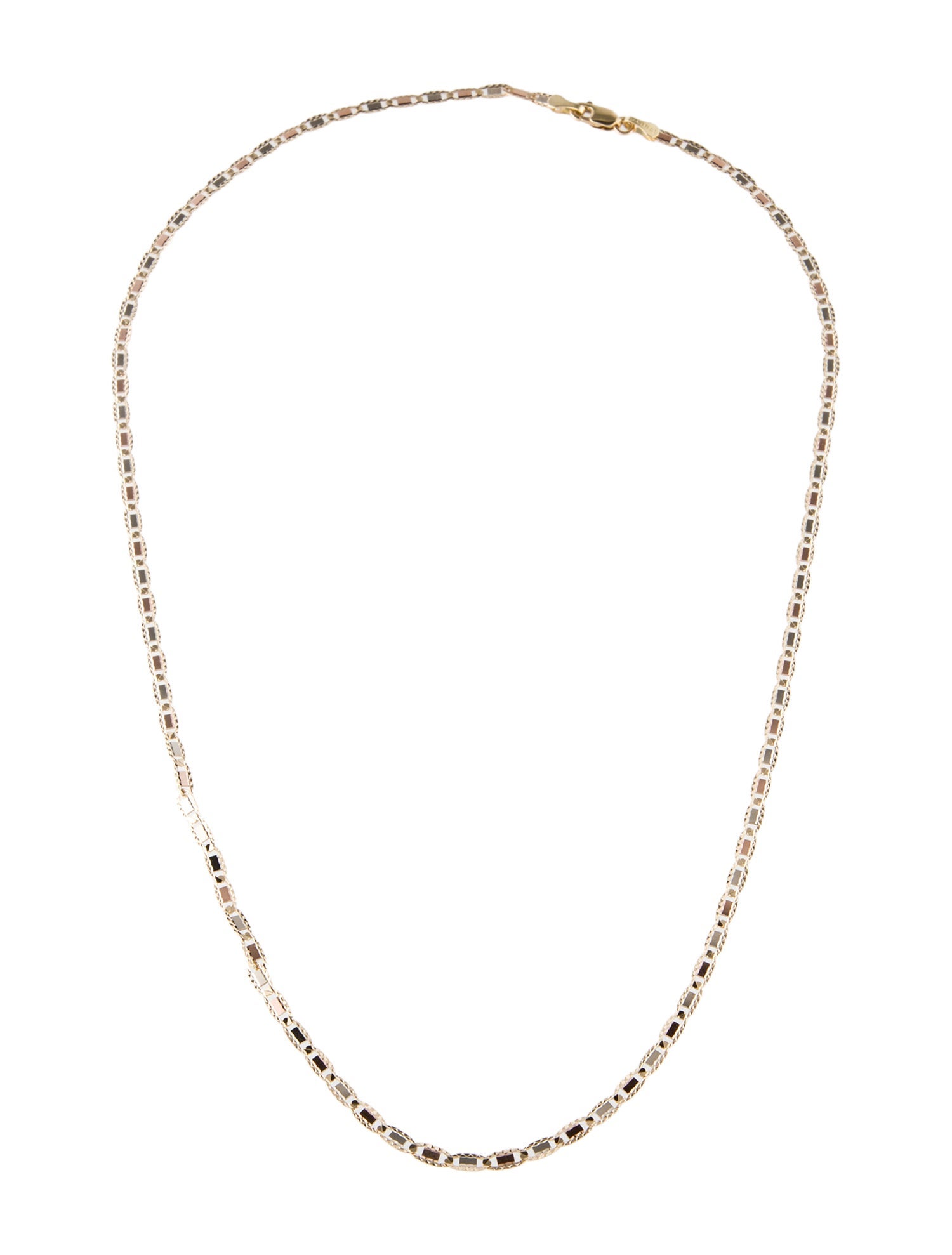 Necklace Tri-Tone Mariner Link Chain Necklace