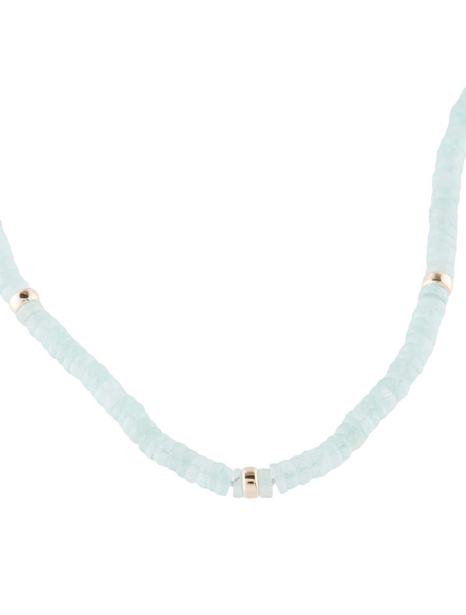 Necklace 14K Chalcedony Bead Strand Necklace
