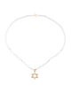 Necklace 14K Topaz Bead Star Of David Pendant Necklace