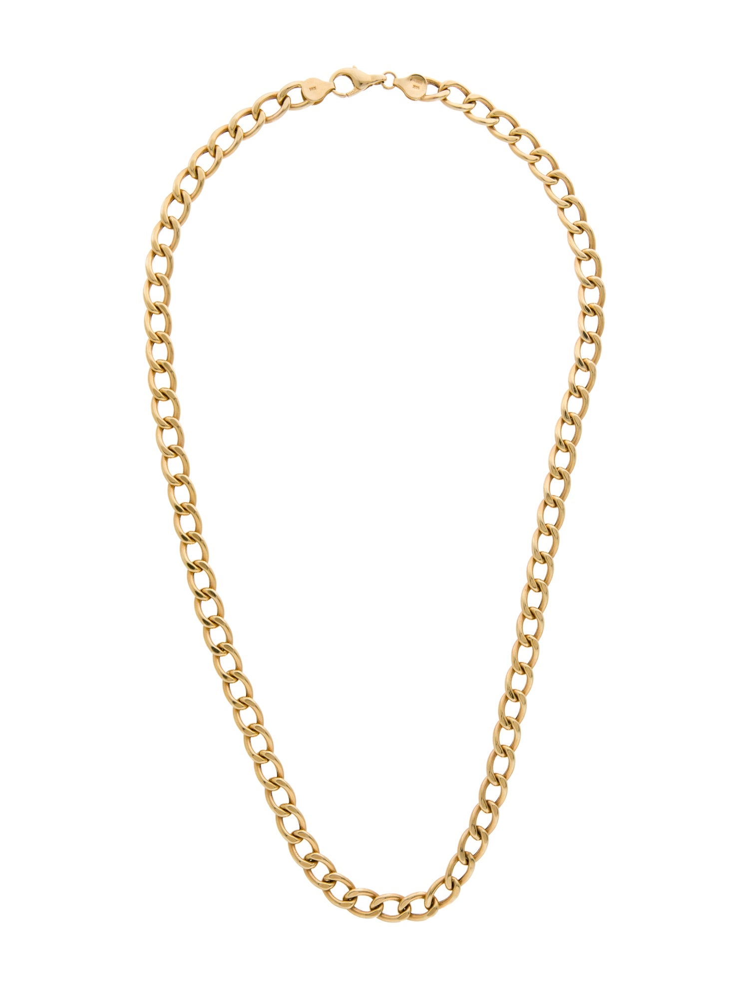 Necklace 14K Curb Link Chain Necklace
