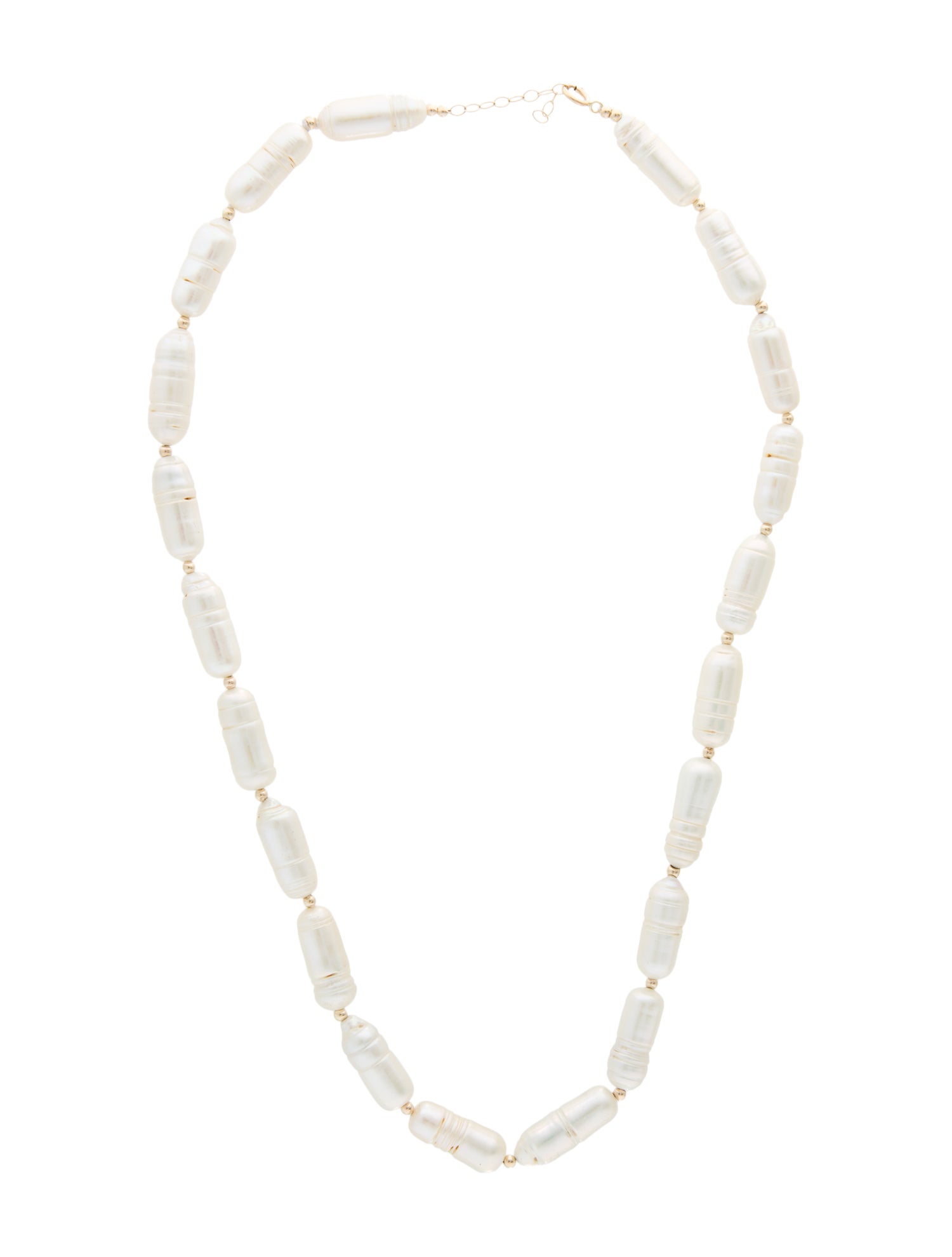 Necklace 14K Pearl Bead Strand Necklace