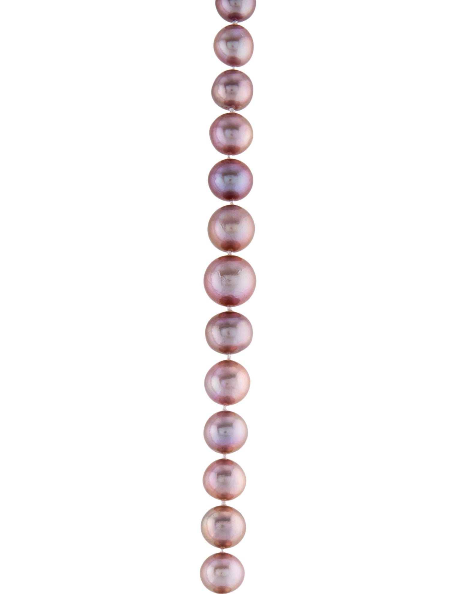 Maja DuBrul 18K Lavender 77 Graduated Pearl Strand Necklace