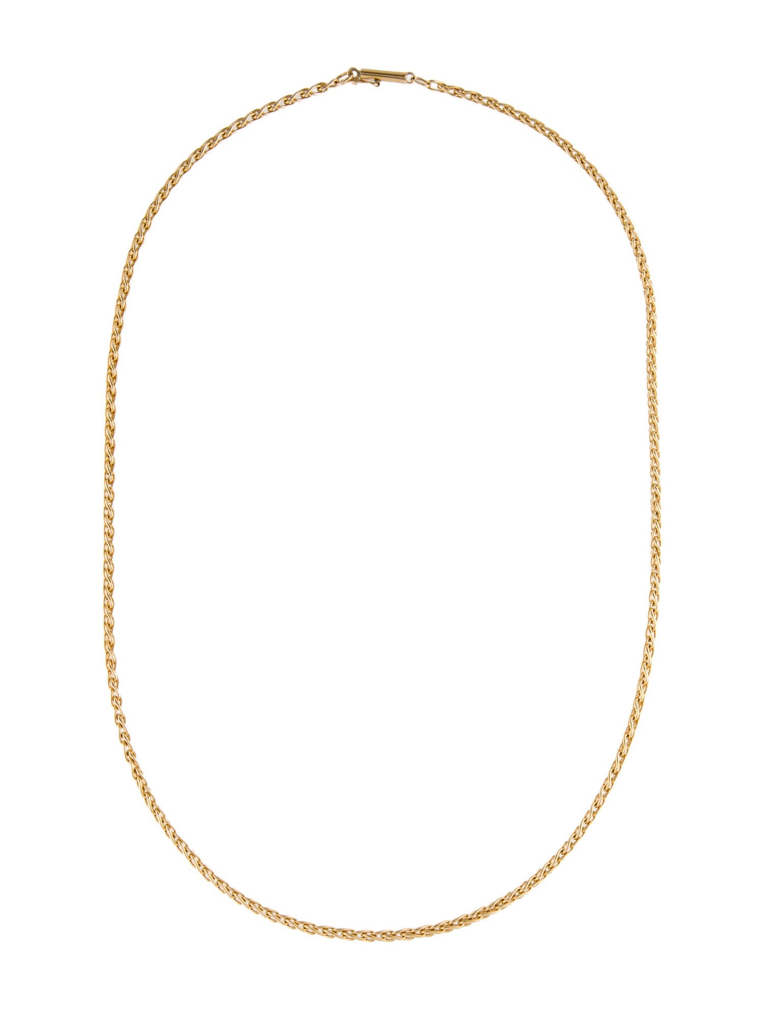 Necklace 14K Woven Chain Necklace