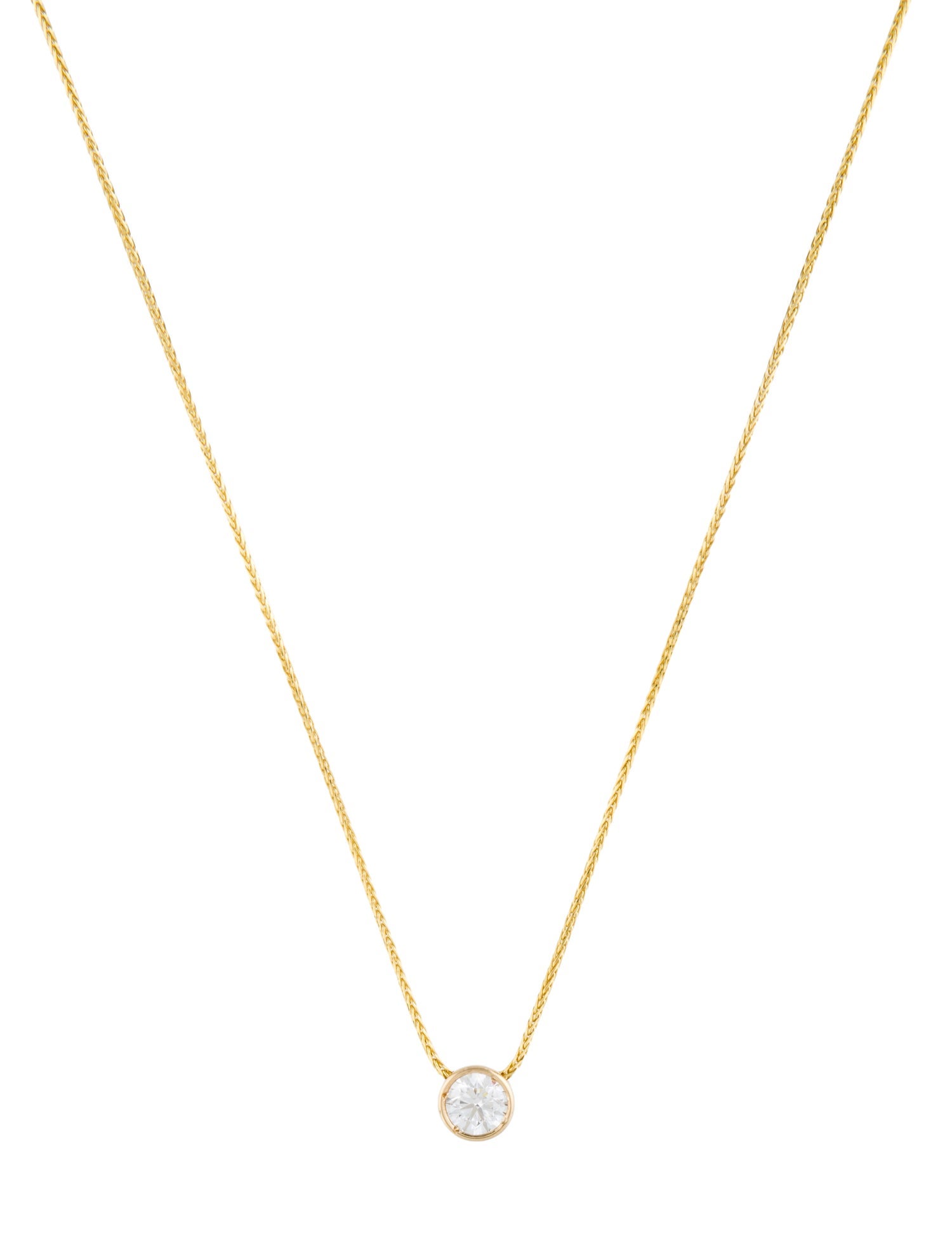 Necklace 14K 1.02ct Lab-Grown Diamond Pendant