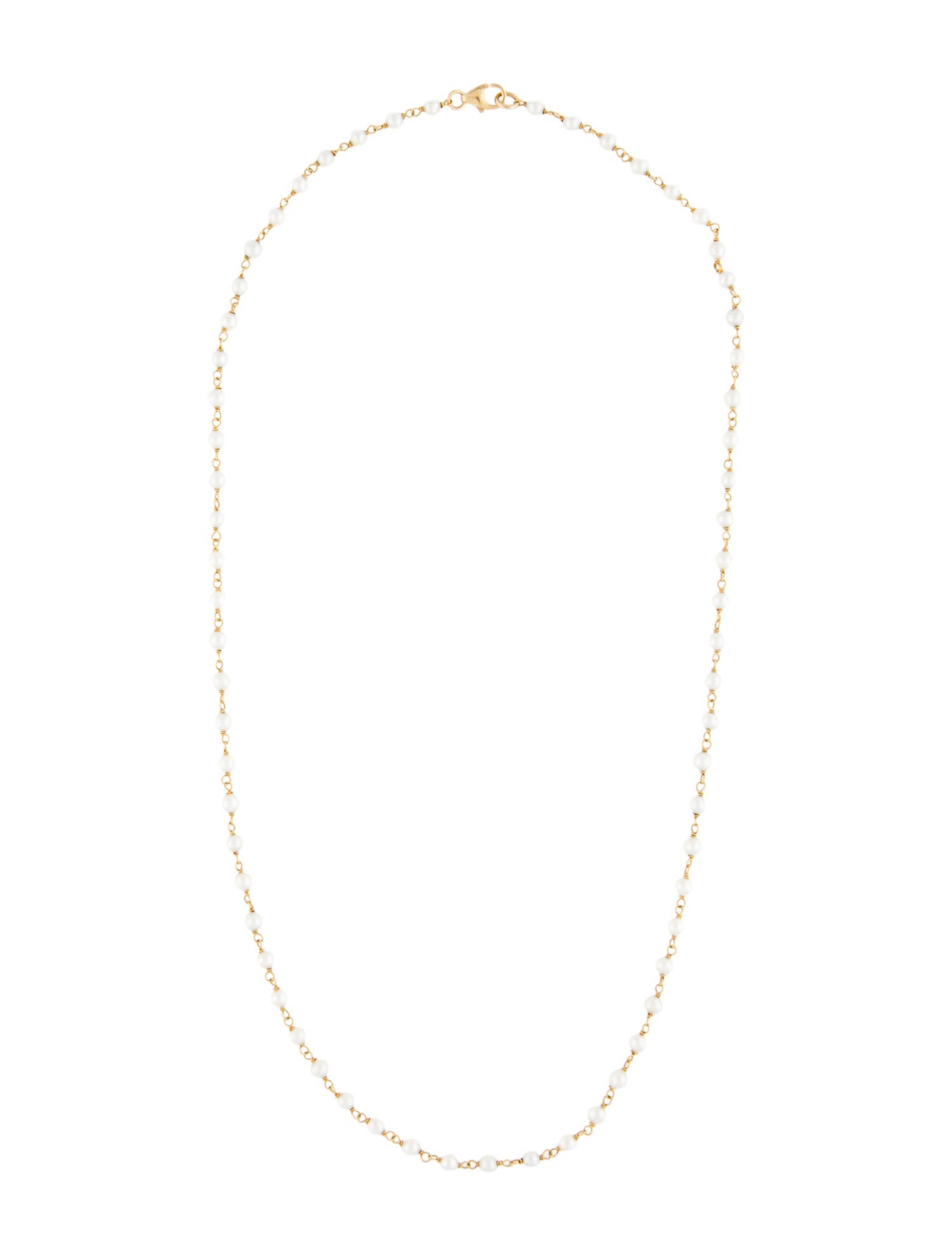 Necklace 18K Pearl Station