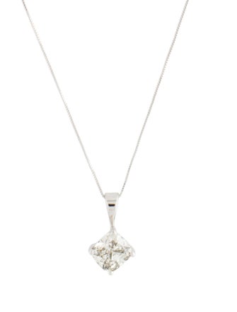 Necklace 14K 1.41ct Diamond Pendant Necklace
