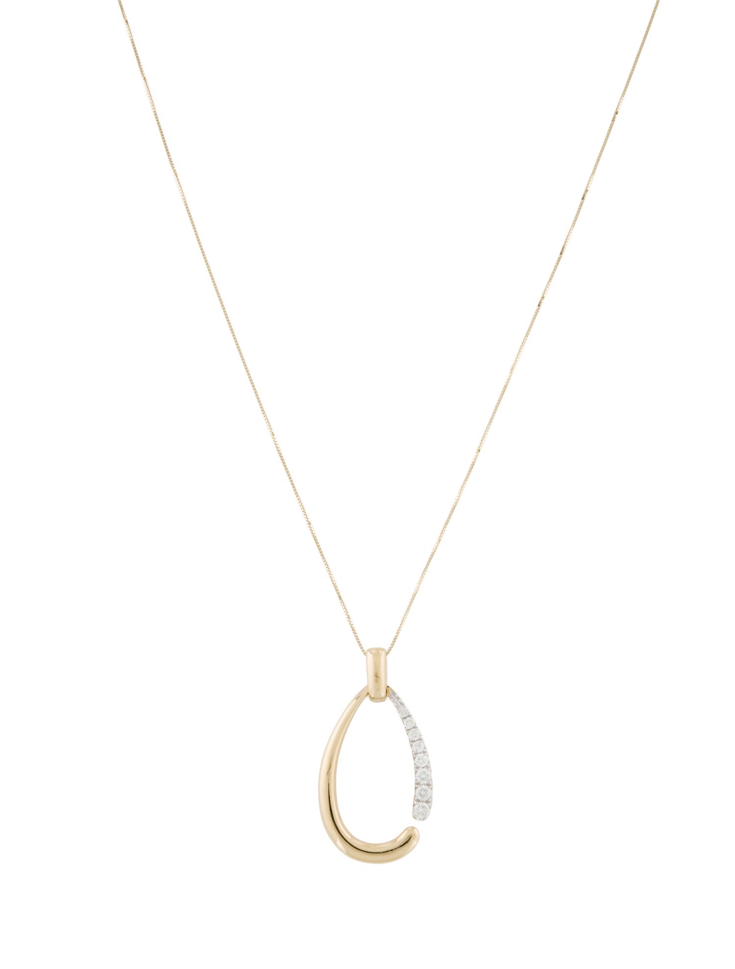 Necklace 14K Diamond Pendant Necklace w/ Tags