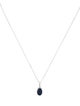 Necklace 14K 1.42ct Sapphire & Diamond Pendant Necklace