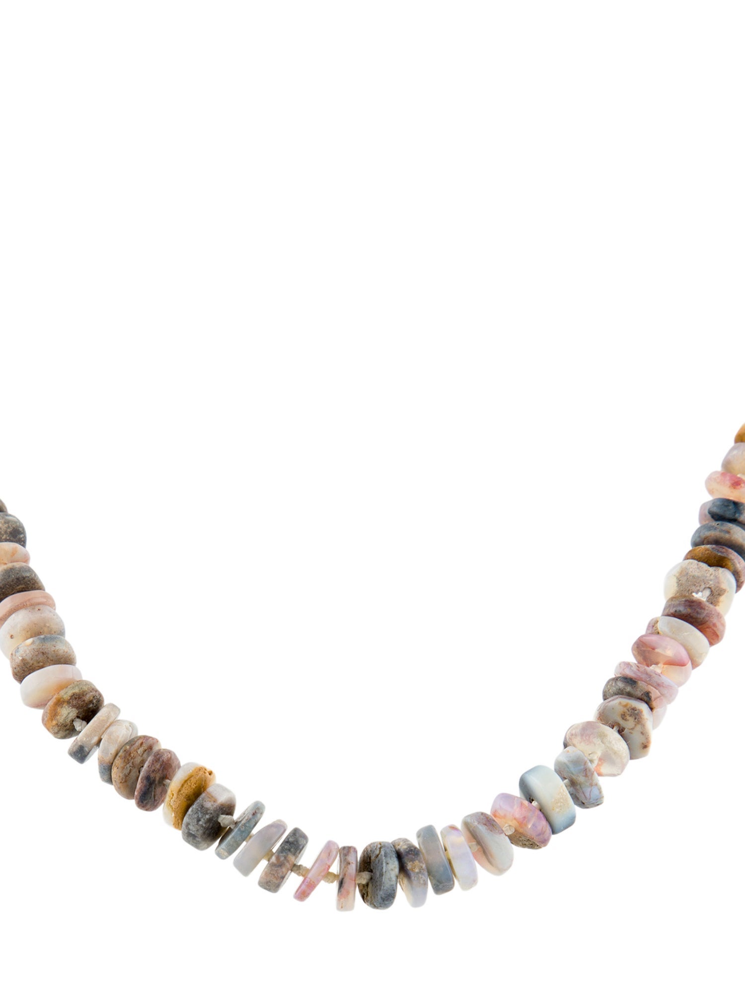Necklace Opal Bead Strand Necklace