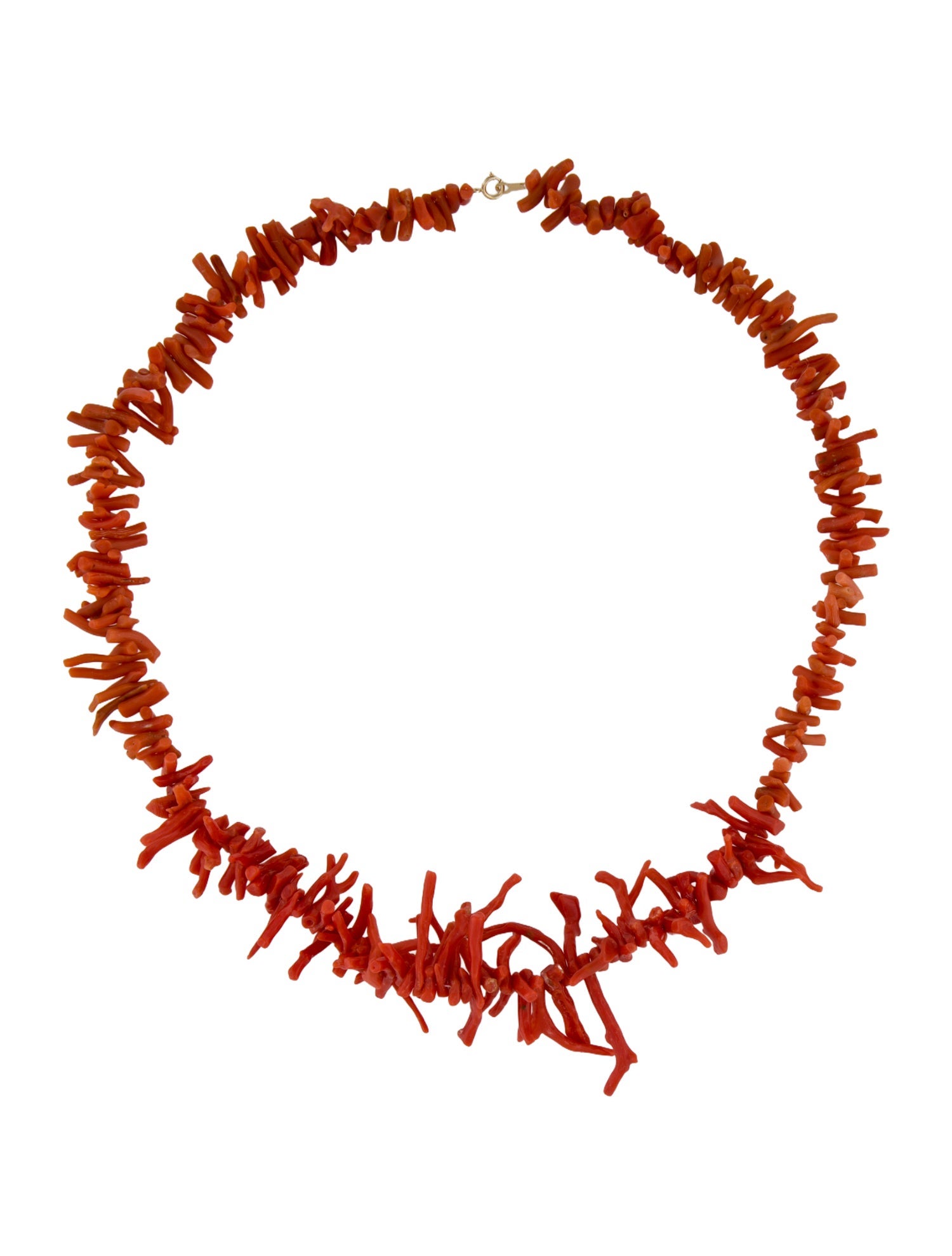 Necklace 18K Coral Strand