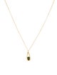 Necklace Karen Lynne 14K 1.77ct Nephrite Teardrop Cage Pendant Necklace