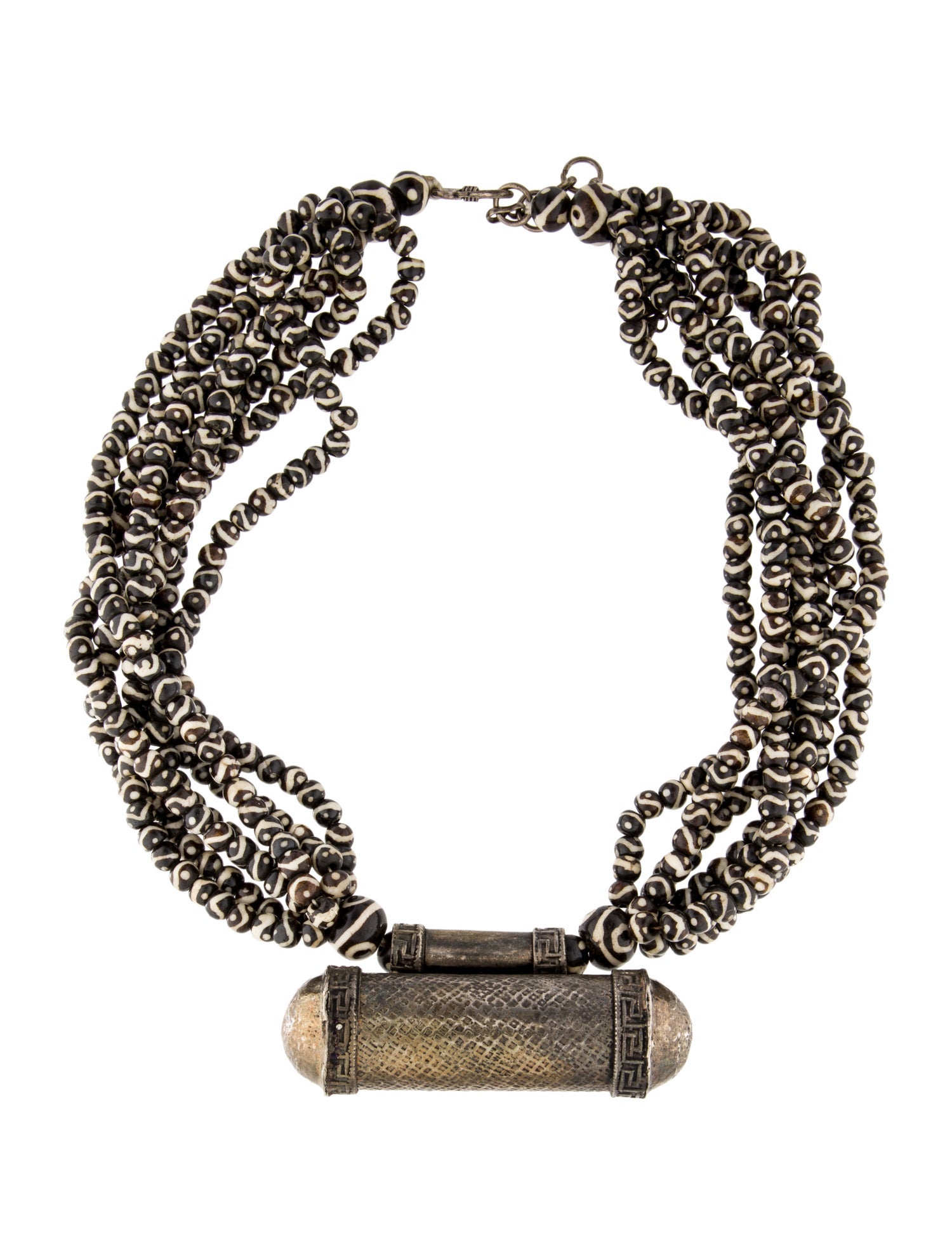 Necklace Beaded Multistrand Pendant Necklace