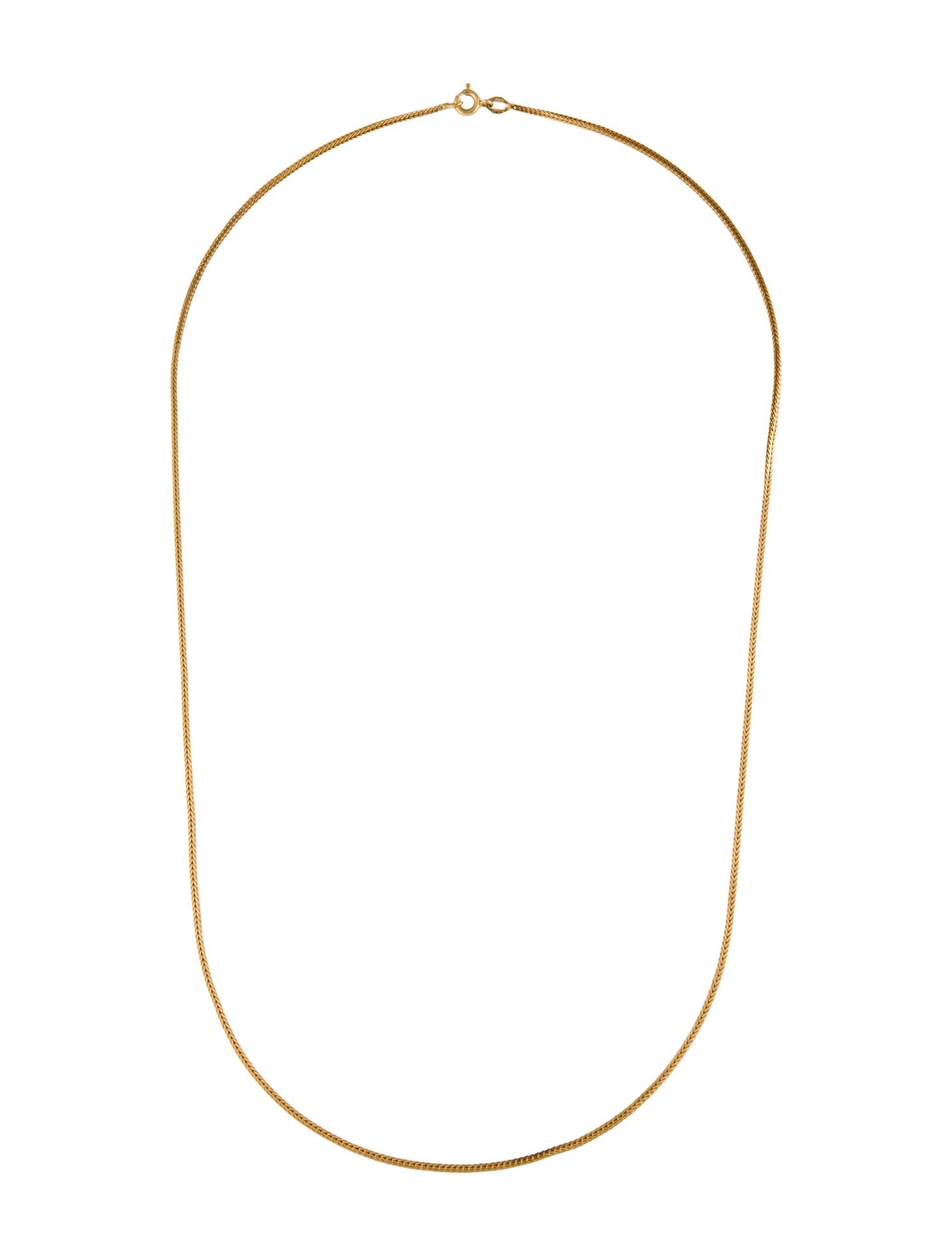 Necklace 21K Foxtail Chain Necklace