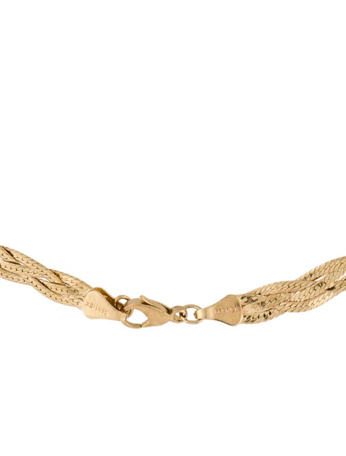 Necklace 14K Woven Link Necklace