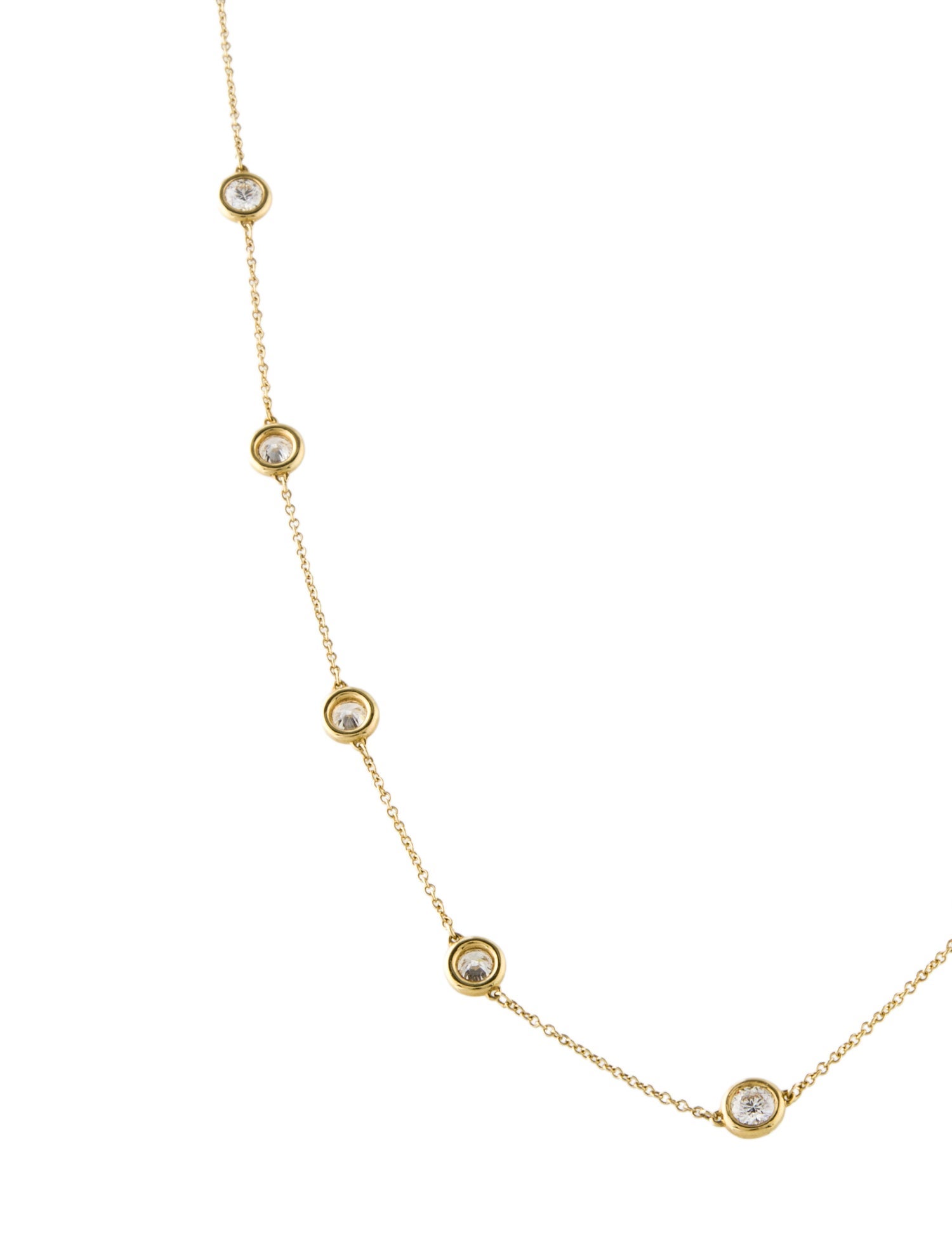 Necklace 18K 2.67ctw Diamond Station Necklace