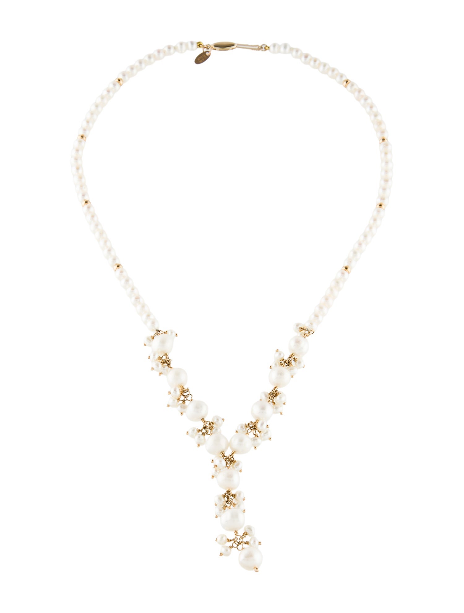 Necklace Zoe B 14K Pearl Lavalier Necklace