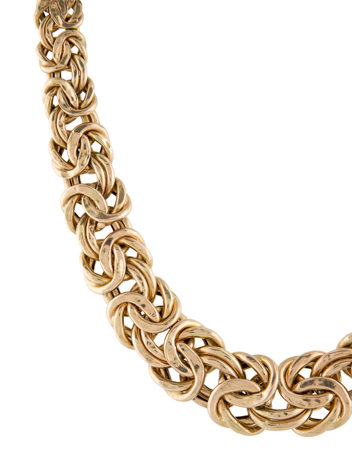 Necklace 14K Weaved Chain Necklace