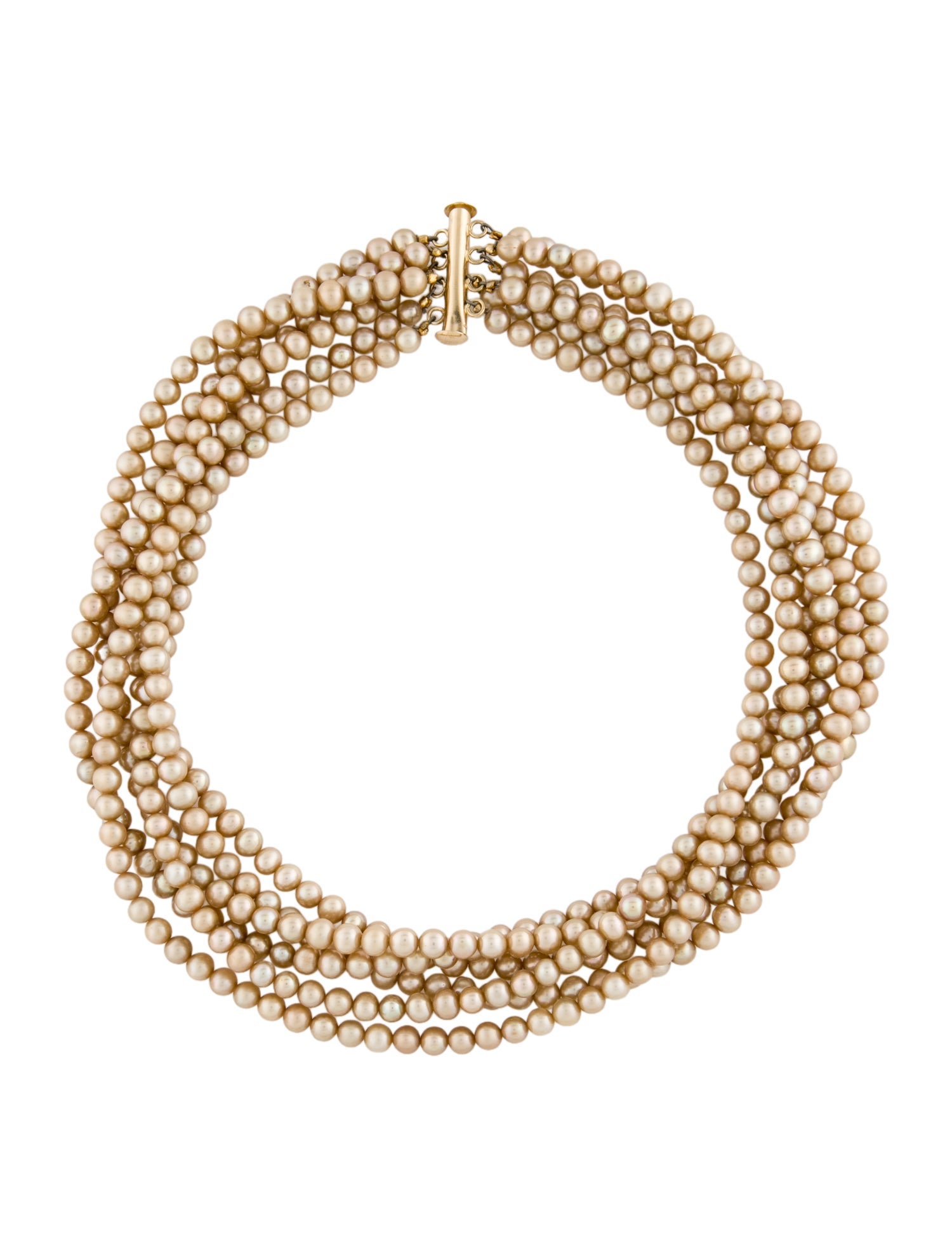 Necklace 14K Pearl Multistrand