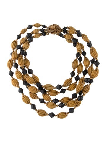 Necklace Multistrand Vintage Beaded