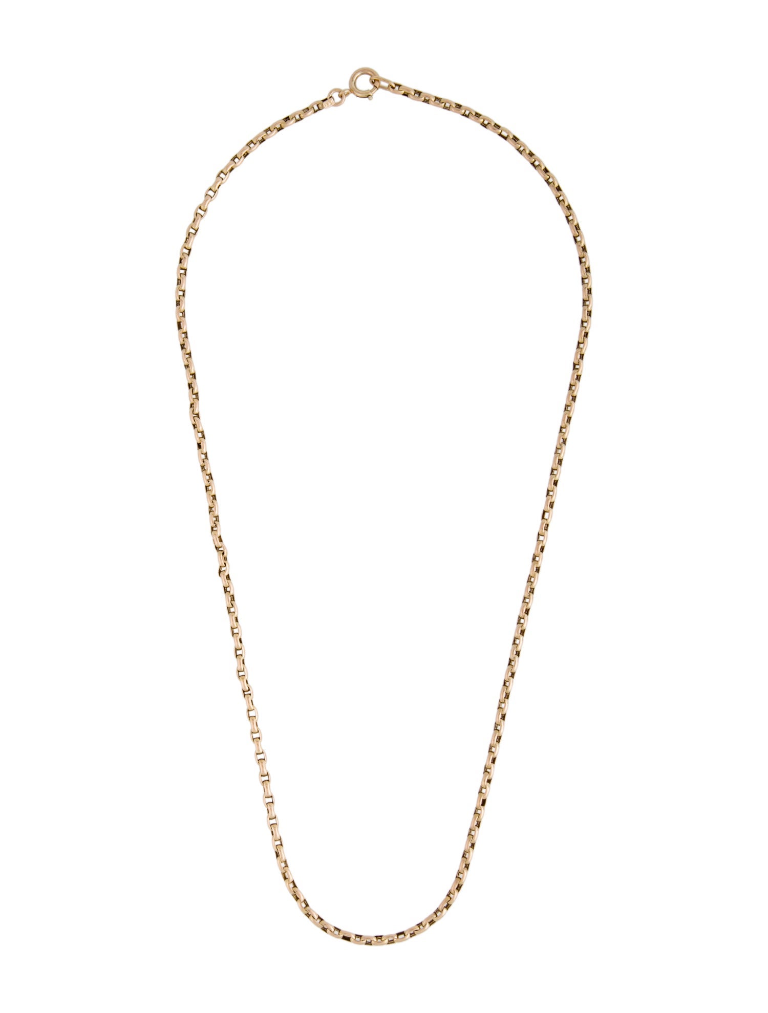 Necklace 18K Belcher Link Necklace