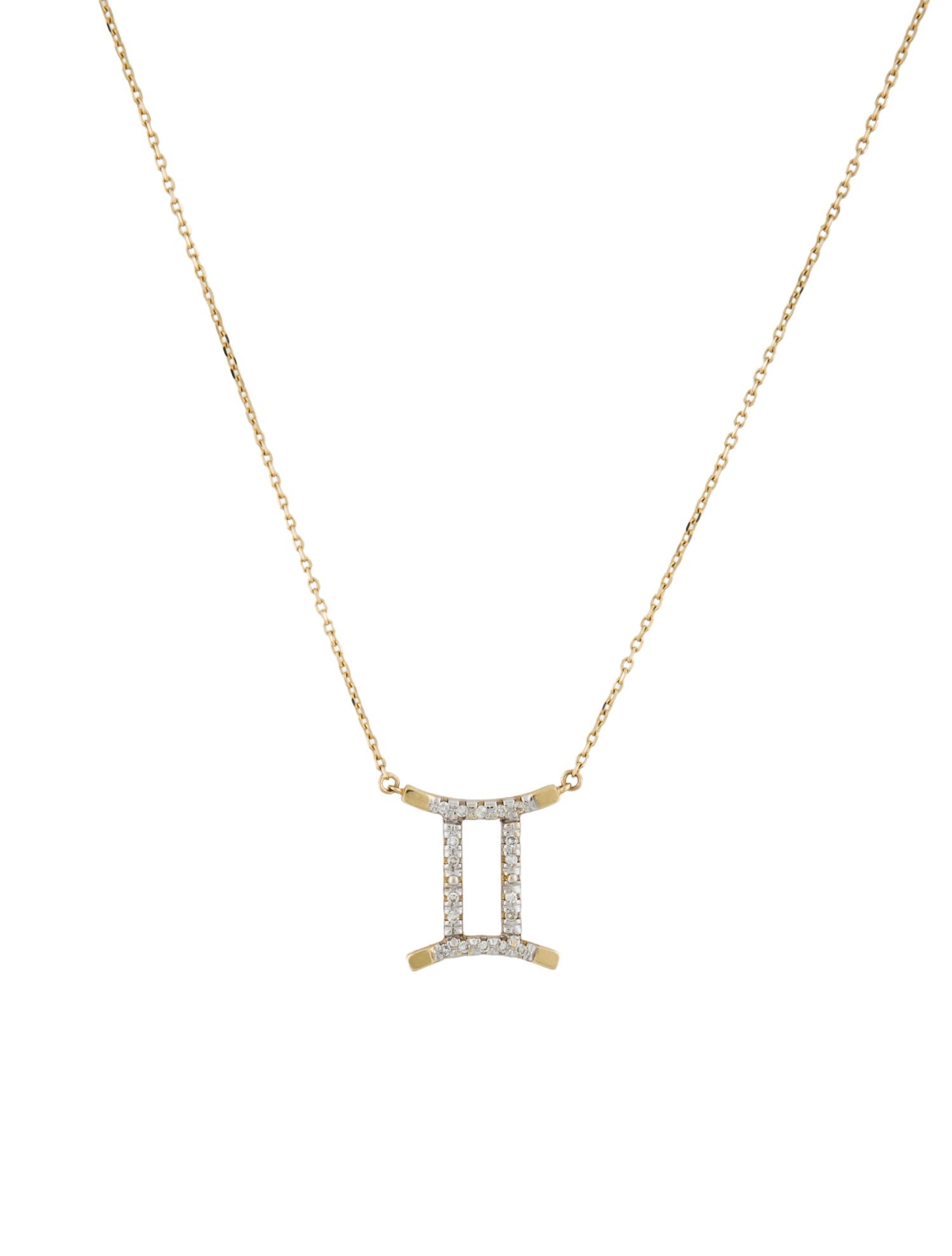Necklace 14K Diamond 'Gemini' Pendant Necklace