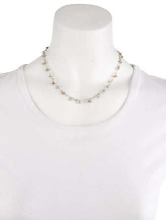 Necklace Talisman Unlimited 14K Pearl & Labradorite Fringe Necklace