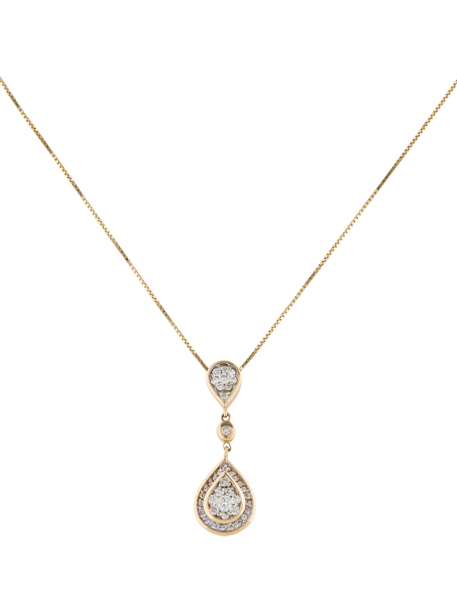 Necklace 14K Diamond Pendant Necklace