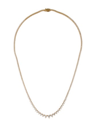 Necklace 14K 4.96ctw Diamond Tennis Graduated Necklace