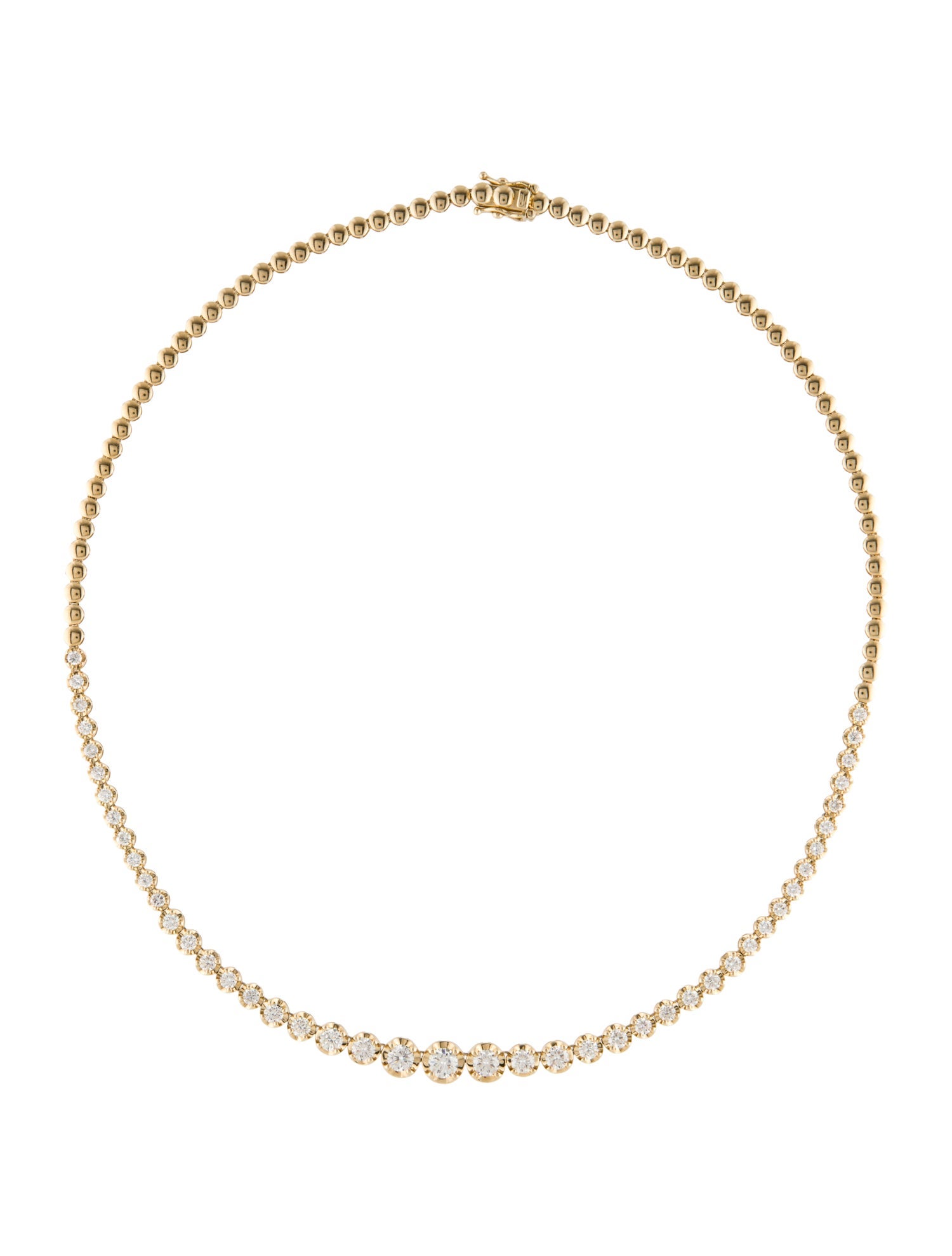 Necklace 14K 4.22ctw Diamond Graduated Necklace