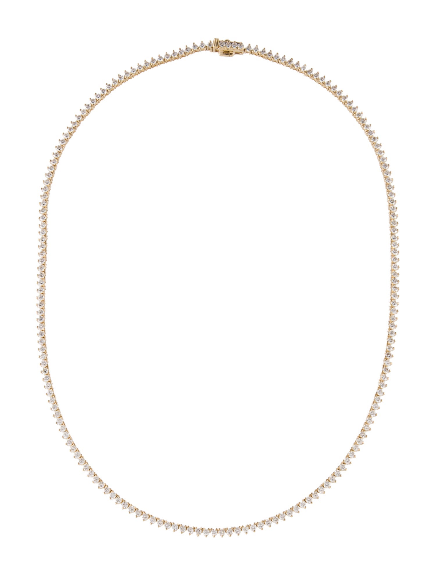 Necklace 14K 5.15ctw Diamond Tennis
