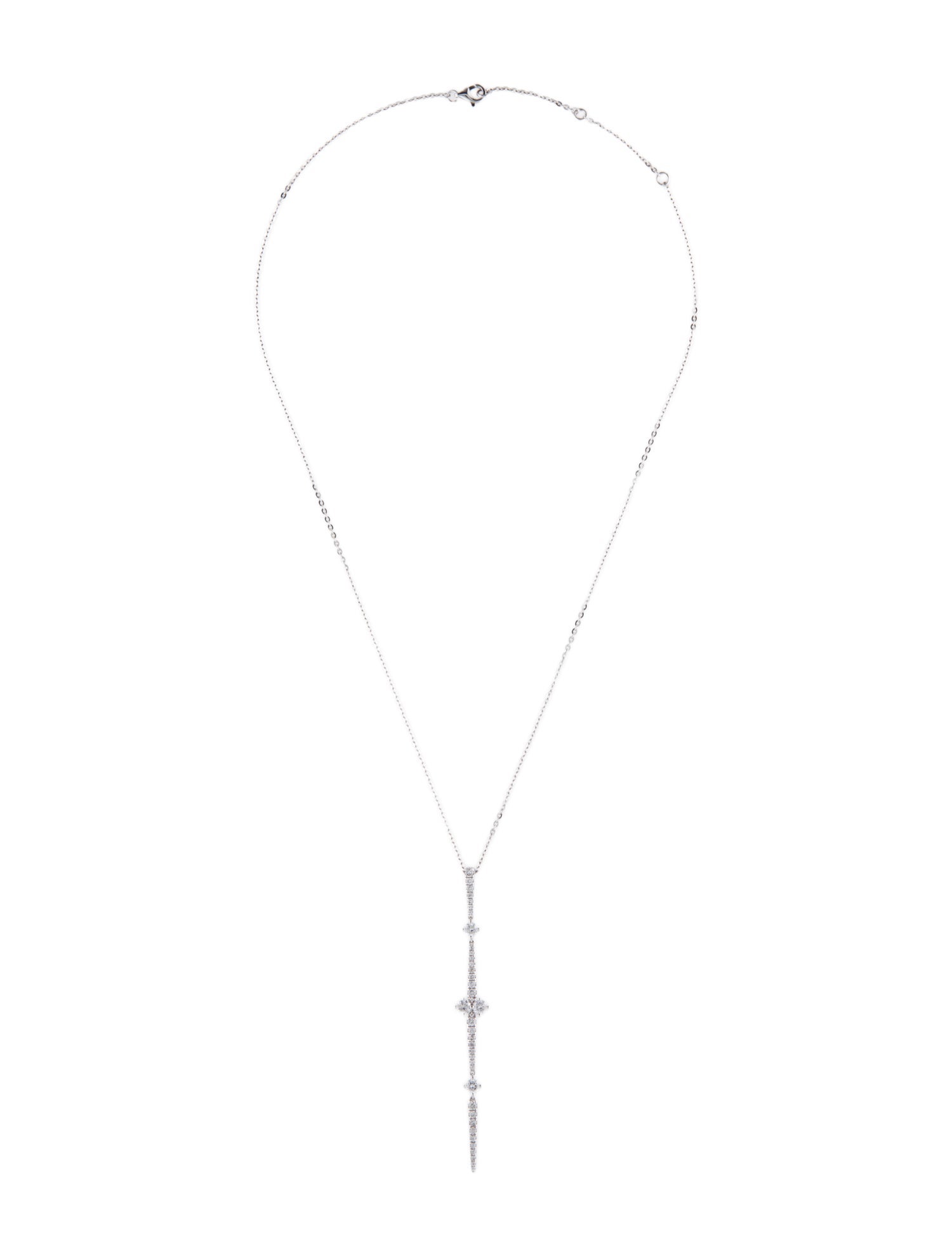 Necklace 14K Diamond Drop Pendant Necklace