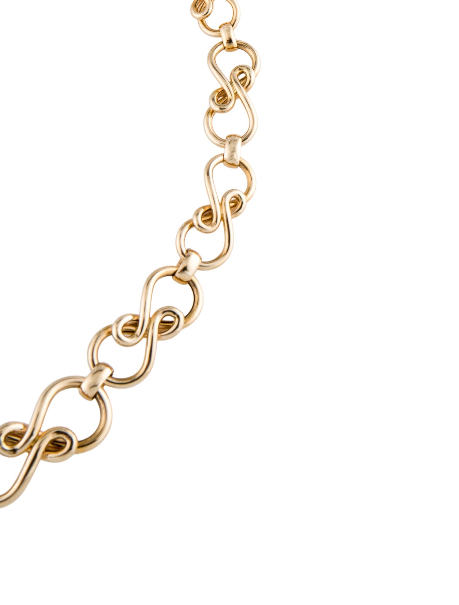 Necklace 14K Figure Eight Swirl Collar Necklace