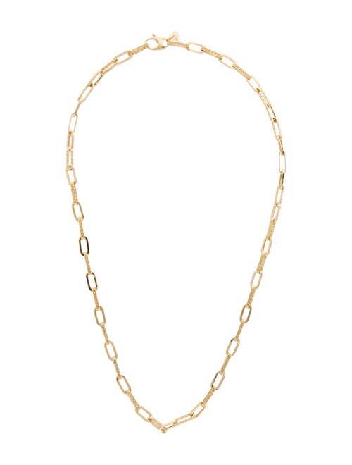 Necklace 14K Paperclip Link Chain Necklace