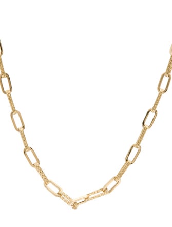 Necklace 14K Paperclip Link Chain Necklace